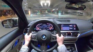 2020 BMW M340i xDrive - POV Night Drive Binaural Audio