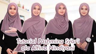 4 Style Pashmina Syari Ala kak Alfina Nindiyani