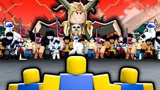 10 Players VS. 100 BOSSES in Blox Fruits