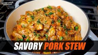 Savory Pork Stew Recipe - Hearty Homestyle Stew with Pork & Root Vegetables