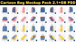 How To Design Cartoon Bag Mockup In Photoshop Shopping Bag Mockup PSD