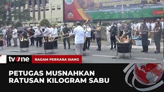 Polda Lampung Musnahkan 129 KG Sabu  Ragam Perkara Siang tvOne