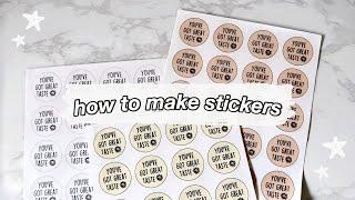 HOW TO MAKE STICKERS with your Cricut  DIY Stickers with Cricut + BIG ANNOUNCEMENT