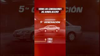 Todas las generaciones del #hondaaccord