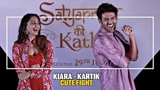 Kiara Advani and Kartik Aaryan CUTEST and FUNNY Moment at Sun Sajni Song Launch  Satyapremkikatha