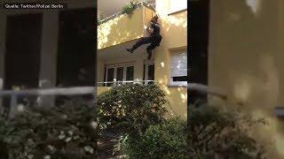 TWITTER-VIDEO Berliner Feuerwehr rüffelt Polizei für Spiderman-Aktion