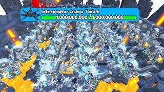 100 TITAN FAN MAN vs INTERCEPTOR ASTRO TOILET Toilet Tower Defense