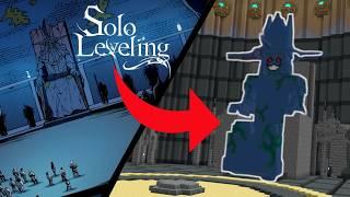 Recreating SOLO LEVELING in Minecraft PE Statue of God