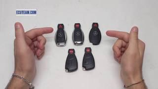 Mercedes IR Key Fob  Remote Key  Fish Key  Difference & Battery Replacement ECU Team Corp