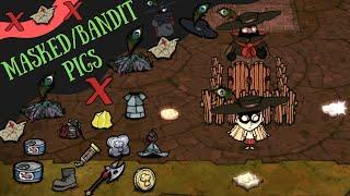 Dont Starve Hamlet Guide Masked Pigs Secret Bandit Camps & Swashy Hats Bandit Pigs