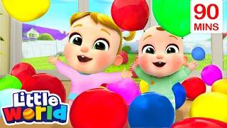 Colorful Balloon Song + More  Kids Songs & Nursery Rhymes by Little World