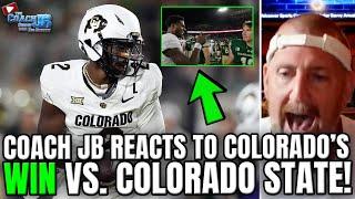 Coach JB Reacts To Colorados WIN vs. Colorado State