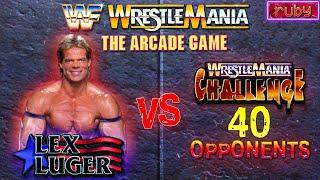 WWF WrestleMania The Arcade Game Royal Rumble Edition. Lex Luger vs. 40 Opponents CPU