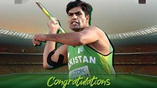 record break throw of 92.97m Arshad Nadem achieved a historic gold medal for Pak at the Paris Oly