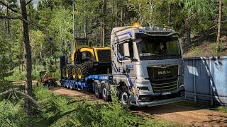 Heavy Transport Across Steep Mountain Roads  #ets2 1.50