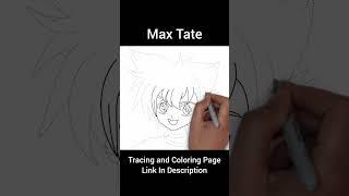 Max Tate Tracing and Coloring Page #shorts #tracingpage #beyblade #drawinggallery