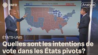 Élection présidentielle américaine  lutte serrée dans les États clés