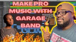 CREATING PRO MUSIC IN GARAGE BAND WITH MY SON LIVE  SESSION