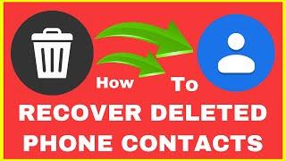 How to recover deleted phone contacts  100% recovery  contacts recovery 