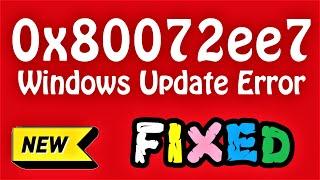 0x80072ee7 Windows 10 Update Error Fix English How to Fix 0x80072ee7 Error in Windows 10 \ 8 \ 7