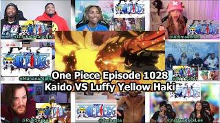 One Piece Episode 1028  Luffy VS Kaido Yellow Haki  Reaction Mashup