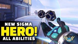 Overwatch - NEW Hero Sigma Gameplay - ALL Abilities Breakdown