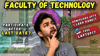 Delhi University B Tech Admission 2024  Faculty of Technology  Low JEE mains rank? Expected Cutoff