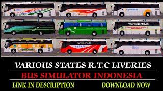 top 9 Volvo b8r 9400 skinpack  lynx Modding liveries  bussid  password + livery