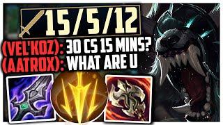 Warwick Top But I DONT LET THE ENEMY FARM  HOW DOES NASUS ONLY HAVE 30 CS? - Warwick Season 13