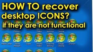 How to recover desktop icons functionality. Значки рабочего стола одинаковые как вернуть?