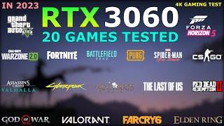 RTX 3060 4K Gaming Test - 20 Games Tested - can it run games at 4K?