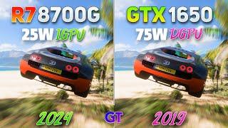 Ryzen 7 8700G vs GTX 1650 - Gaming Benchmarks  Test in 12 Games 