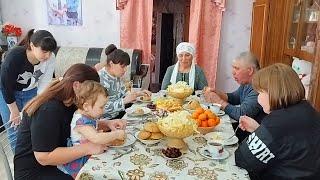 life of a friendly family in a Tatar village