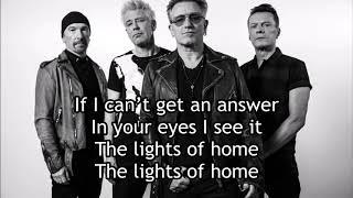 U2 - Lights Of Home Lyric Video