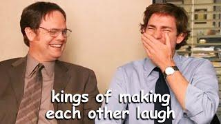 john krasinski & rainn wilson making eachother break for 8 minutes 21 seconds  The Office Bloopers