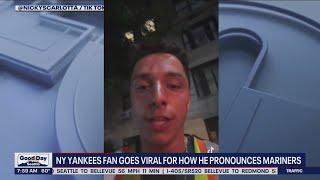 NY Yankee fan goes viral for the way he pronounces Mariners  FOX 13 Seattle