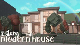 2 story modern house   bloxburg speedbuild  luminto