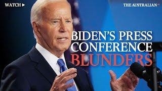 Joe Bidens Big Boy press conference blunders