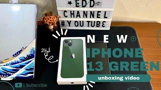 Unboxing iphone 13 green 256gb 🫰 setup and accessories  #iphone13 #iphone13green