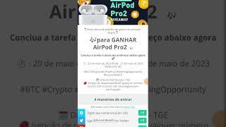 Sorteio da KuCoin Airpod Pro2 #crypto