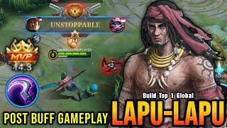 Monster Offlane Lapu Lapu Post Buff Gameplay 100% Unstoppable - Build Top 1 Global Lapu Lapu  MLBB