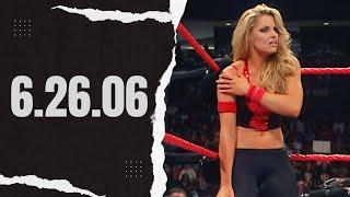 WWE Raw - 06.26.06 Mickie James vs Trish Stratus Ft. Melina Morrison Carlito Saves Trish