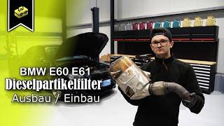 BMW 5 E60 E61 DPF Dieselpartikelfilter Ausbau Einbau  Diese particulate filter removal installation