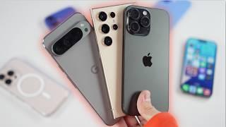 iPhone 16 Pro Max vs Galaxy S24 Ultra vs Pixel 9 Pro XL - Kto jest Królem Smartfonów?   Porównanie