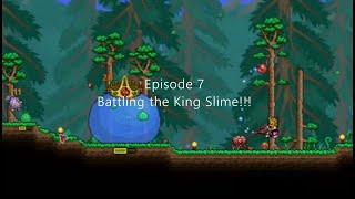 King Slime Boss Battle  Terraria ep. 7