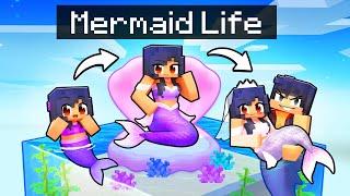 Having a MERMAID LIFE in Minecraft