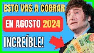  SORPRESA en AGOSTO para JUBILADOS y PENSIONADOS ANSES  ¿CUÁNTO COBRO? PNC PUAM AUH AUE SUAF