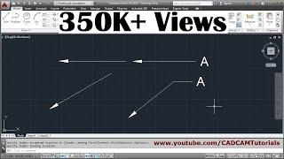 AutoCAD Line with Arrowhead