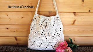 How To Crochet Zig Zag Shoulder Bucket Bag