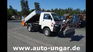 Pfau Unijet Piaggio S90 Kipper Winterdienst Schneepflug & Streuer 9.341KM  www.auto-ungar.de